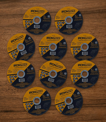 Kit 10 Discos Abrasivos de Corte Iron Prime