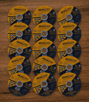 Kit 15 Discos Abrasivos de Corte Iron Prime