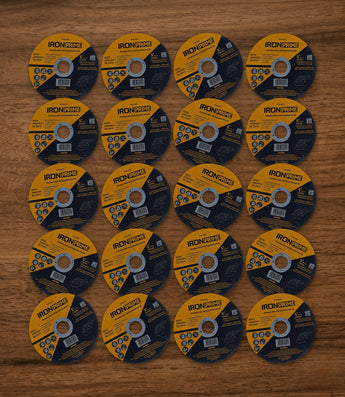 Kit 20 Discos Abrasivos de Corte Iron Prime