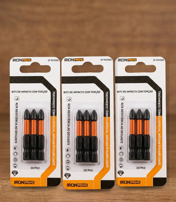 Kit 3 Jogos de Bits de Impacto com Torção Iron Prime
