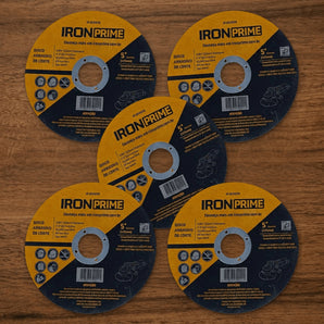 Kit 5 Discos Abrasivos de Corte Iron Prime